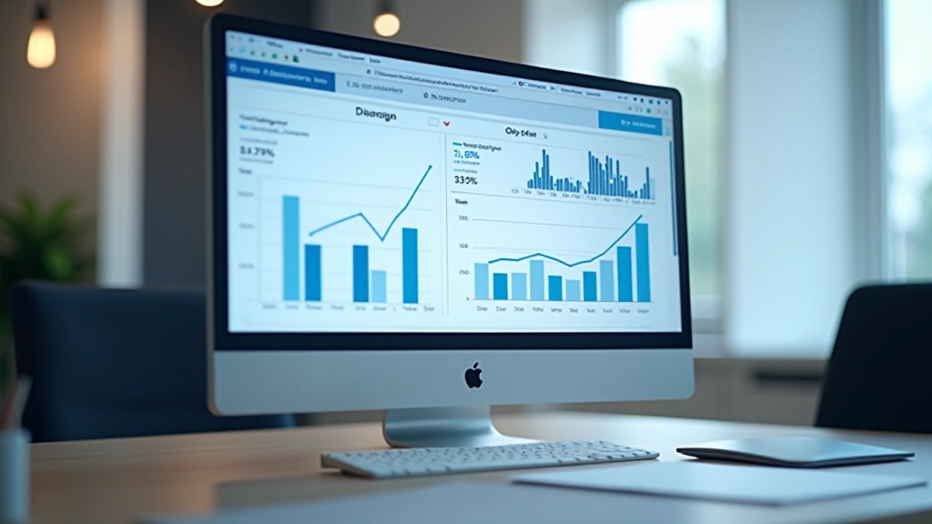 Ekonomické grafy a statistiky na počítačové obrazovce v kancelářském prostředí