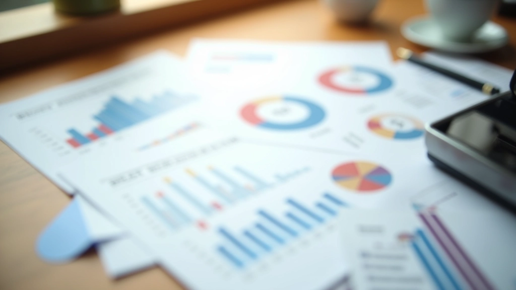 Papírové dokumenty se schématy a grafy mandatorních výdajů rozložené na tmavém pracovním stole s perem